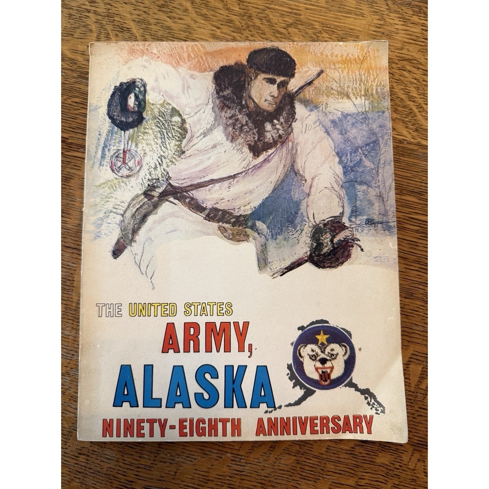 VTG 1965 United States Army Alaska 98th Anniversary Paperback Military Magazine